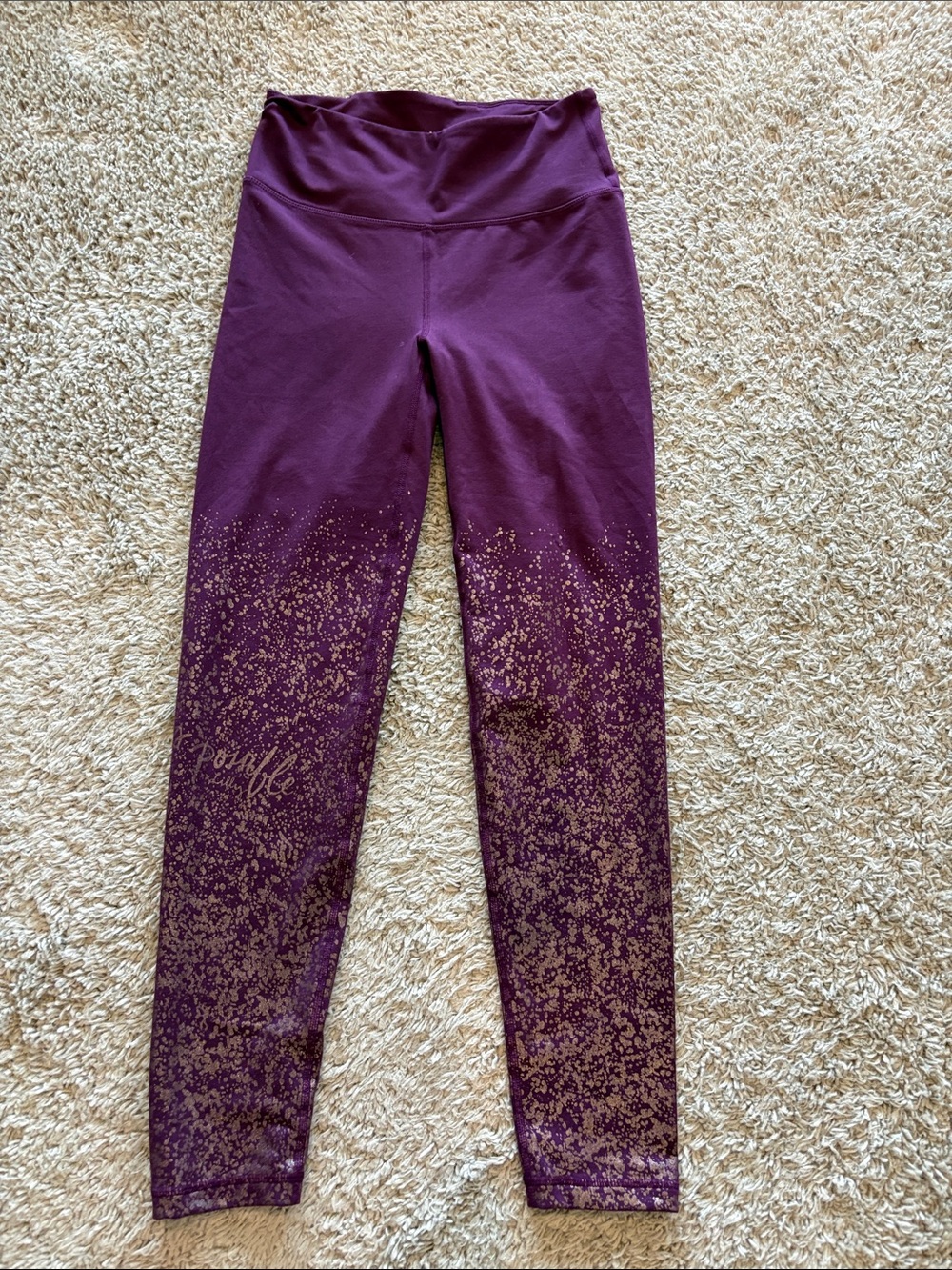 Lilly Pulitzer Purple Foil Print Leggings